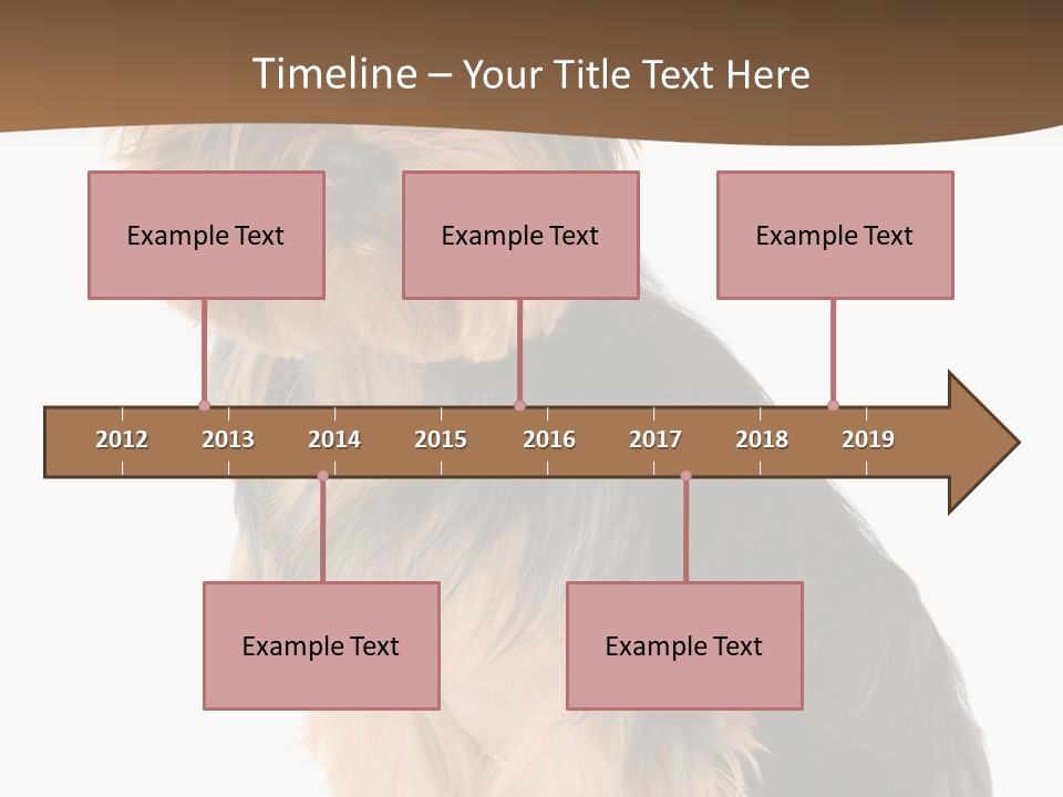 Brown Looking Dog PowerPoint Template