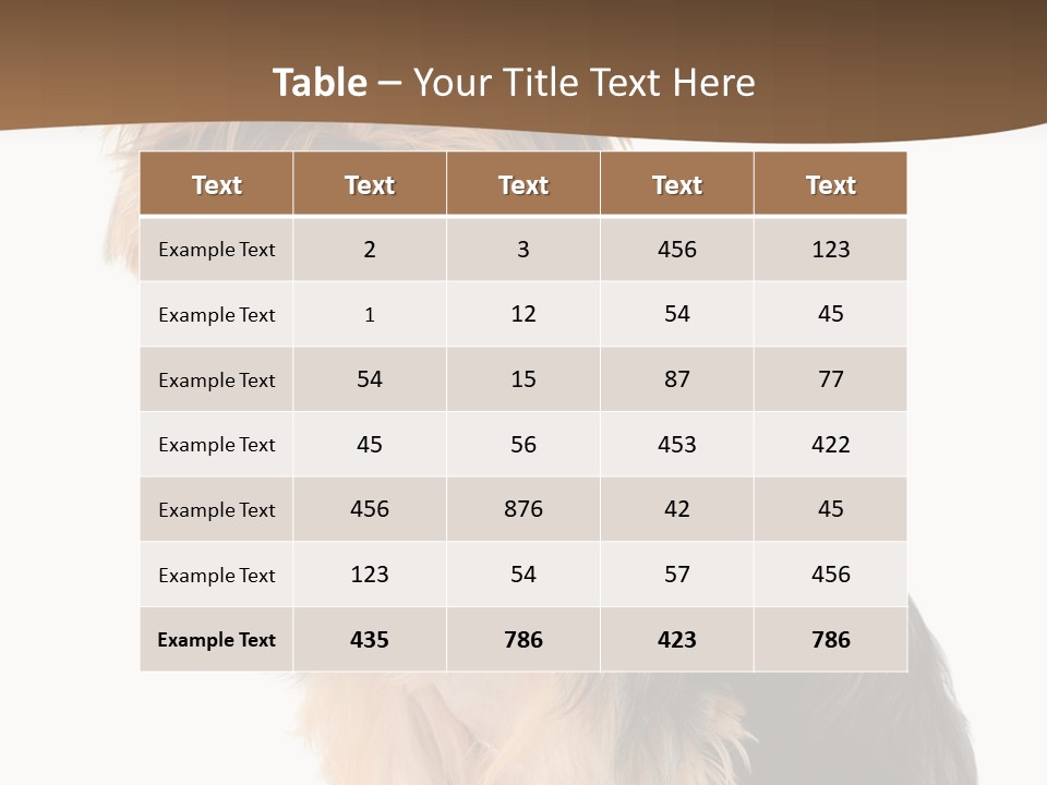 Brown Looking Dog PowerPoint Template