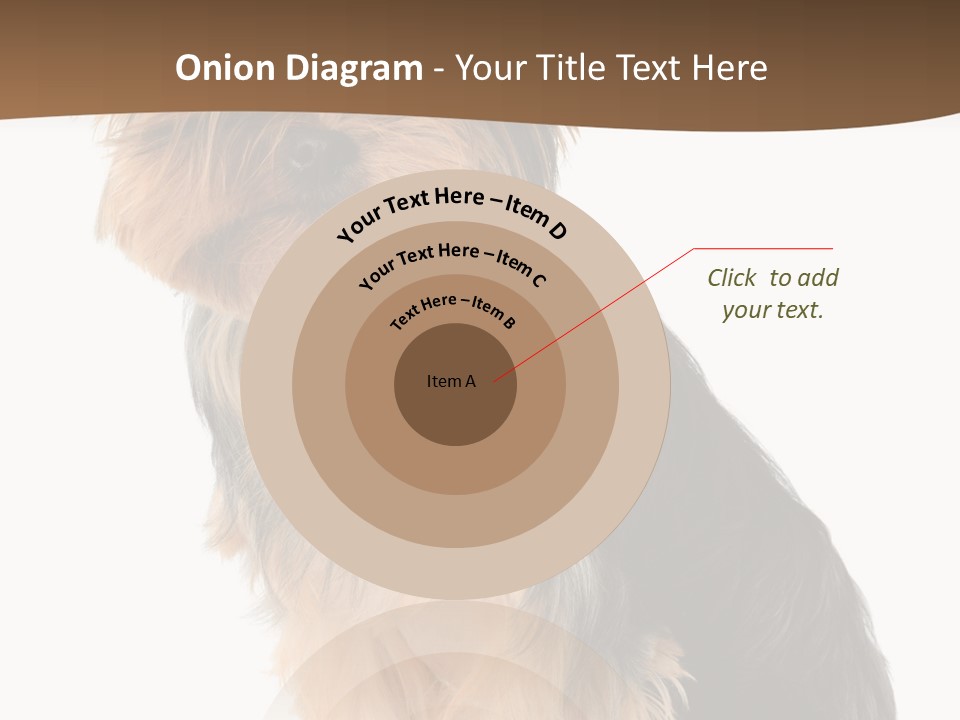 Brown Looking Dog PowerPoint Template