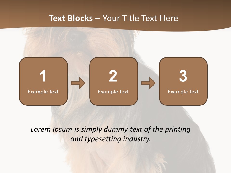 Brown Looking Dog PowerPoint Template