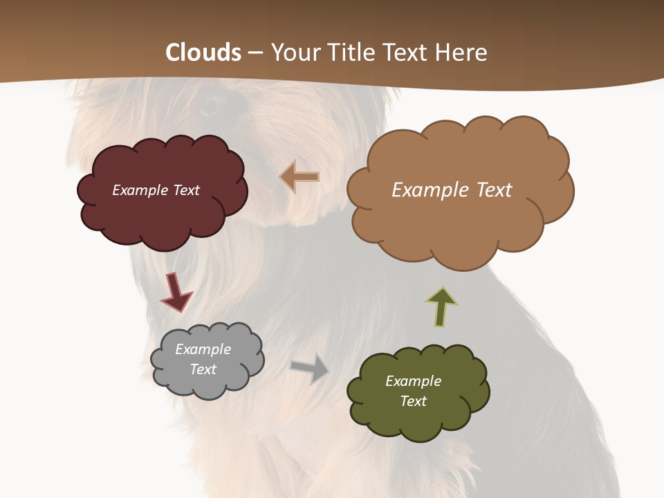 Brown Looking Dog PowerPoint Template