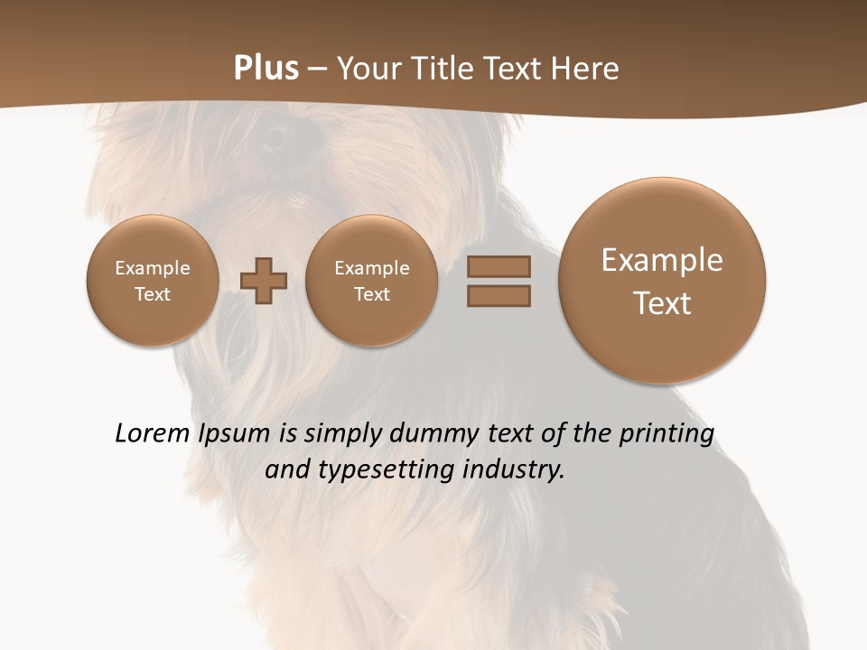 Brown Looking Dog PowerPoint Template