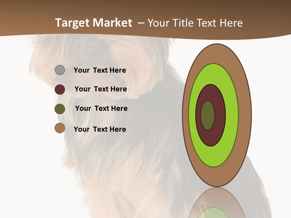 Brown Looking Dog PowerPoint Template