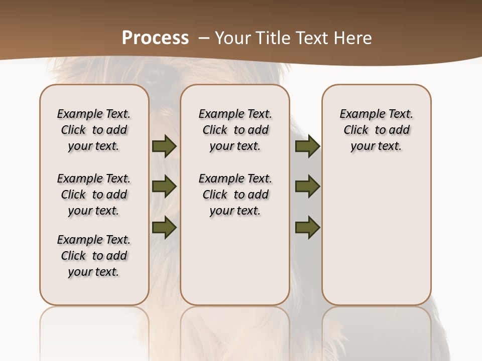 Brown Looking Dog PowerPoint Template