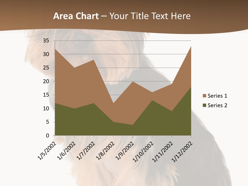 Brown Looking Dog PowerPoint Template