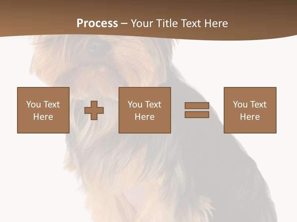 Brown Looking Dog PowerPoint Template
