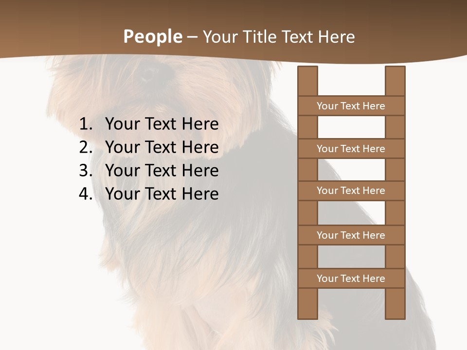 Brown Looking Dog PowerPoint Template