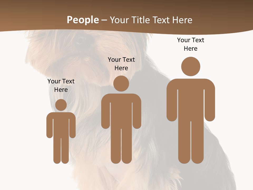 Brown Looking Dog PowerPoint Template