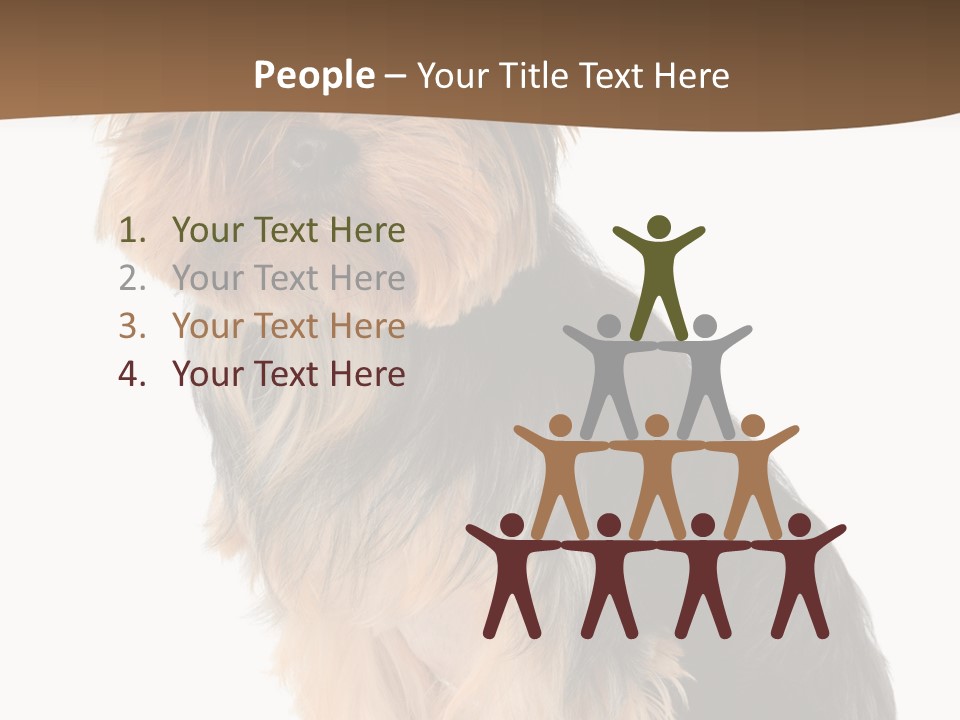 Brown Looking Dog PowerPoint Template