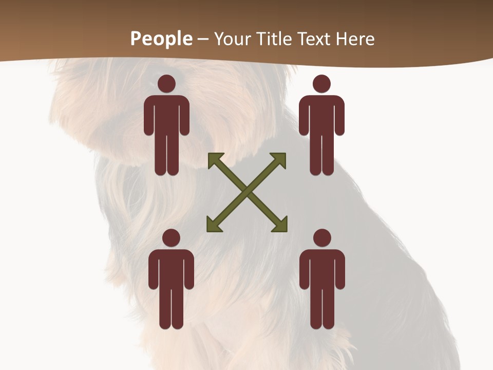 Brown Looking Dog PowerPoint Template