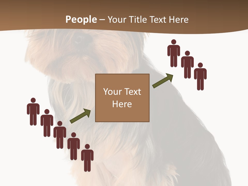 Brown Looking Dog PowerPoint Template