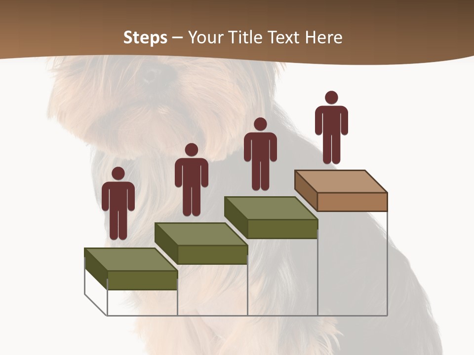Brown Looking Dog PowerPoint Template
