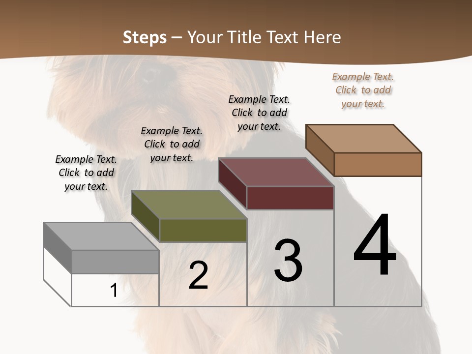 Brown Looking Dog PowerPoint Template