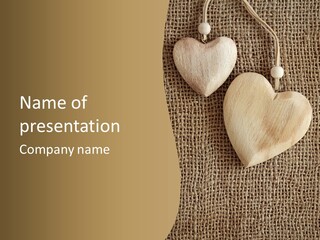 Material Vintage Valentine PowerPoint Template
