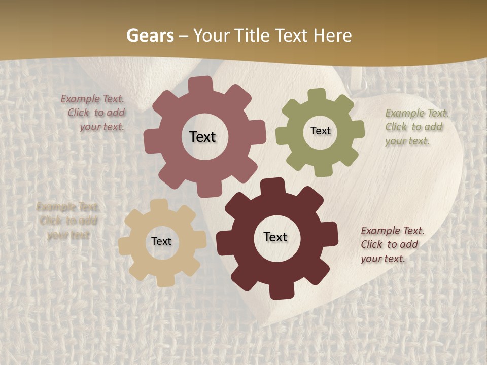 Material Vintage Valentine PowerPoint Template