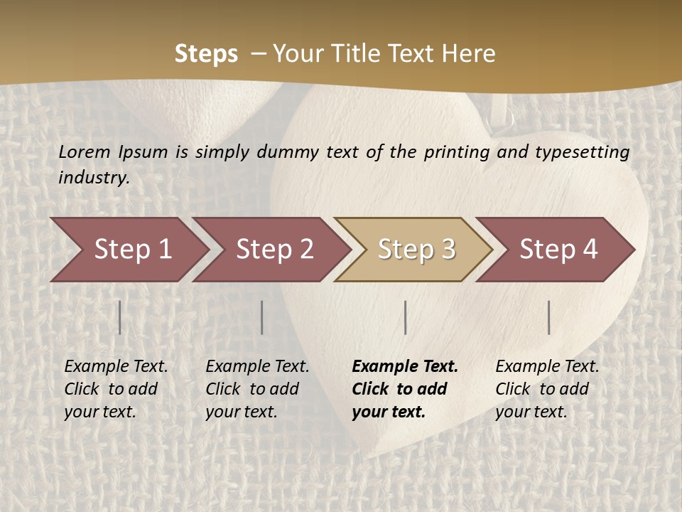 Material Vintage Valentine PowerPoint Template