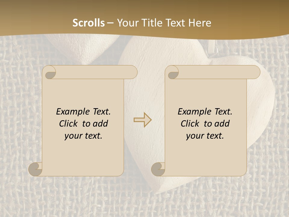Material Vintage Valentine PowerPoint Template