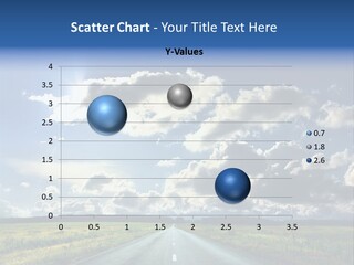 Middle Marking Highway PowerPoint Template