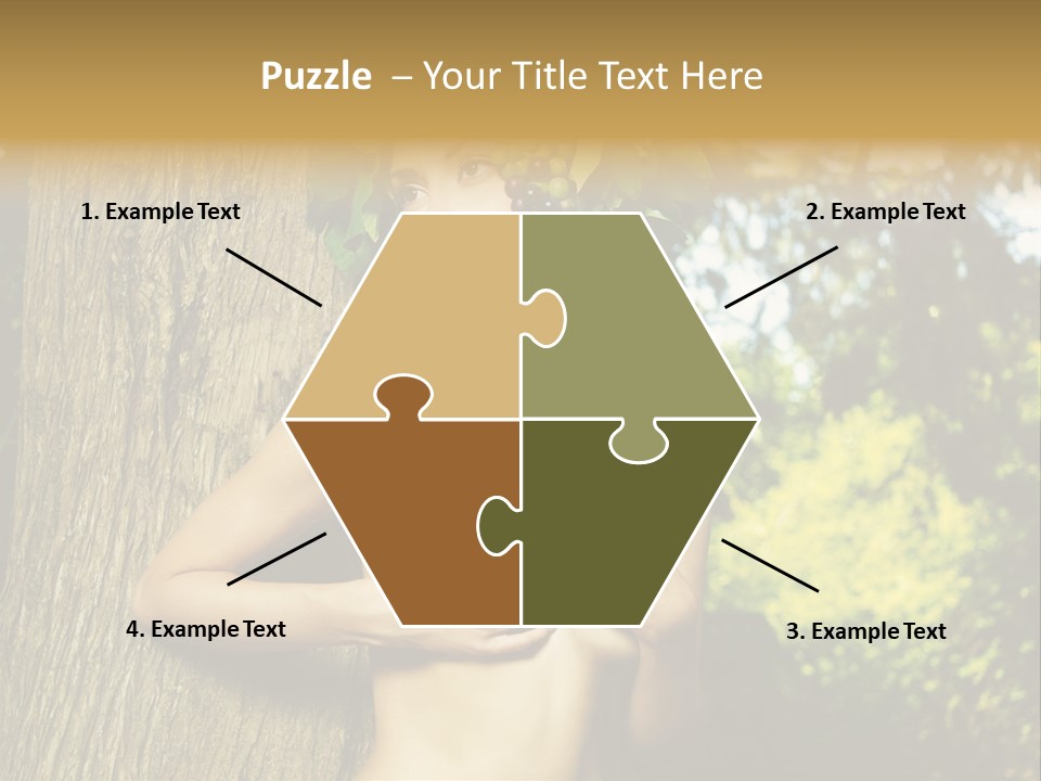 Goddess Face Portrait PowerPoint Template