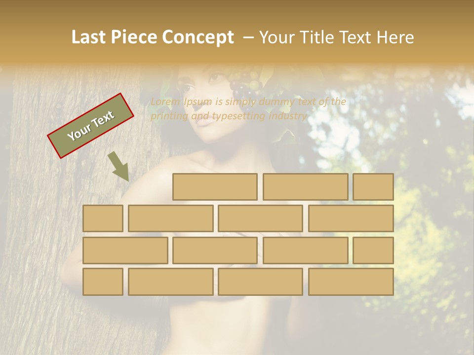 Goddess Face Portrait PowerPoint Template