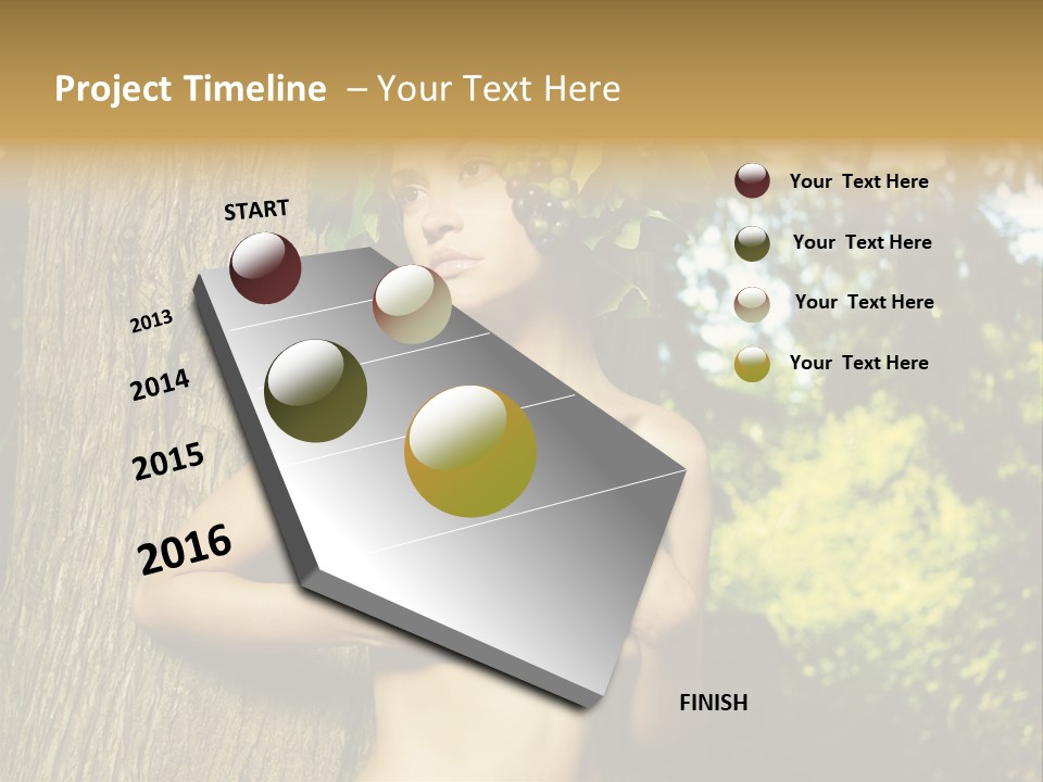 Goddess Face Portrait PowerPoint Template