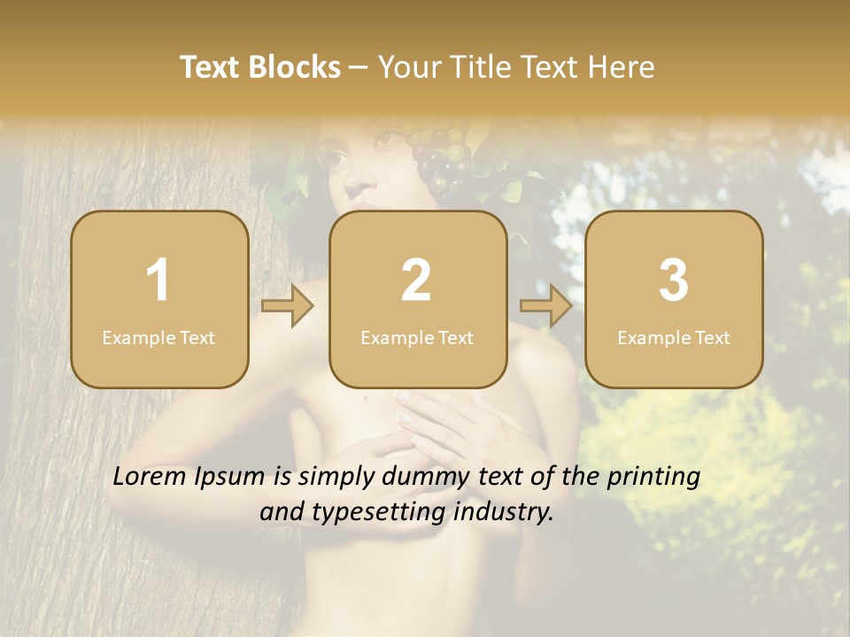 Goddess Face Portrait PowerPoint Template