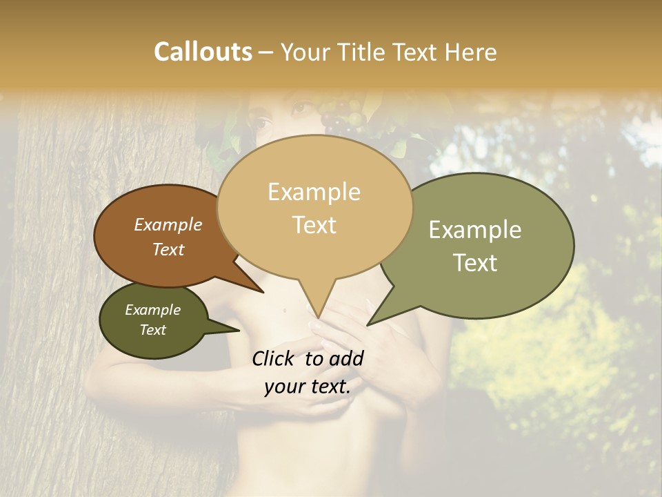 Goddess Face Portrait PowerPoint Template