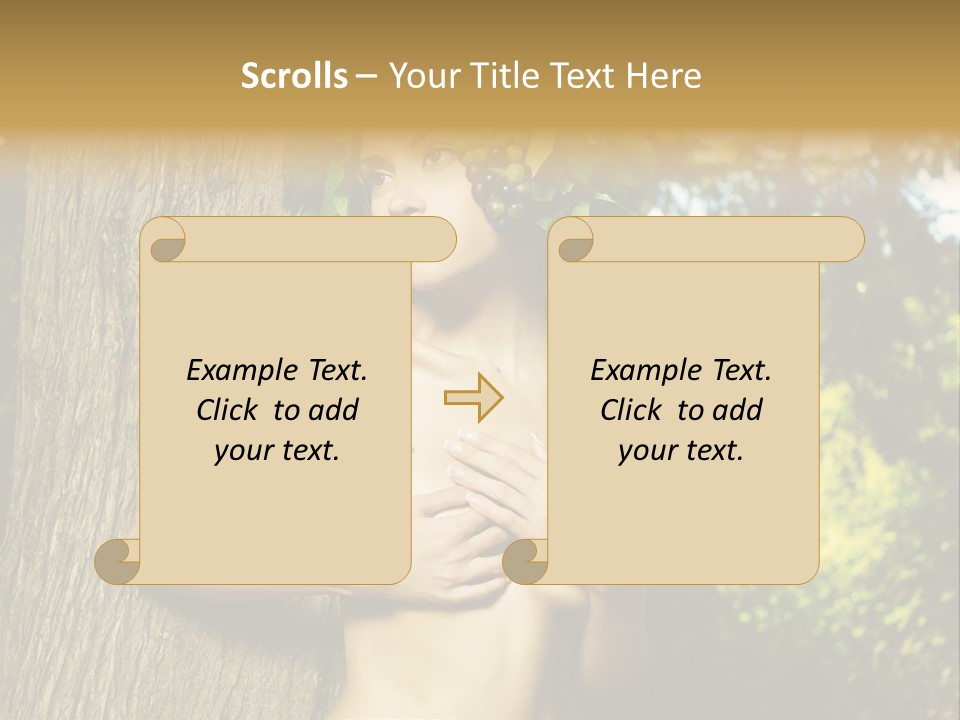 Goddess Face Portrait PowerPoint Template