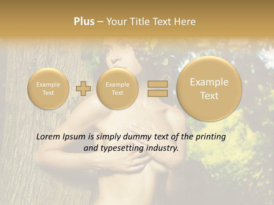 Goddess Face Portrait PowerPoint Template