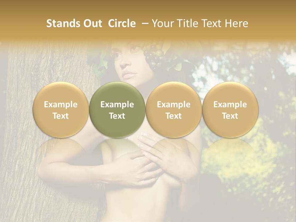 Goddess Face Portrait PowerPoint Template