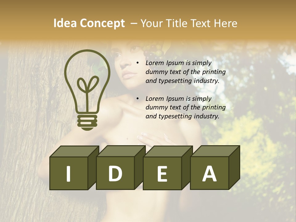 Goddess Face Portrait PowerPoint Template