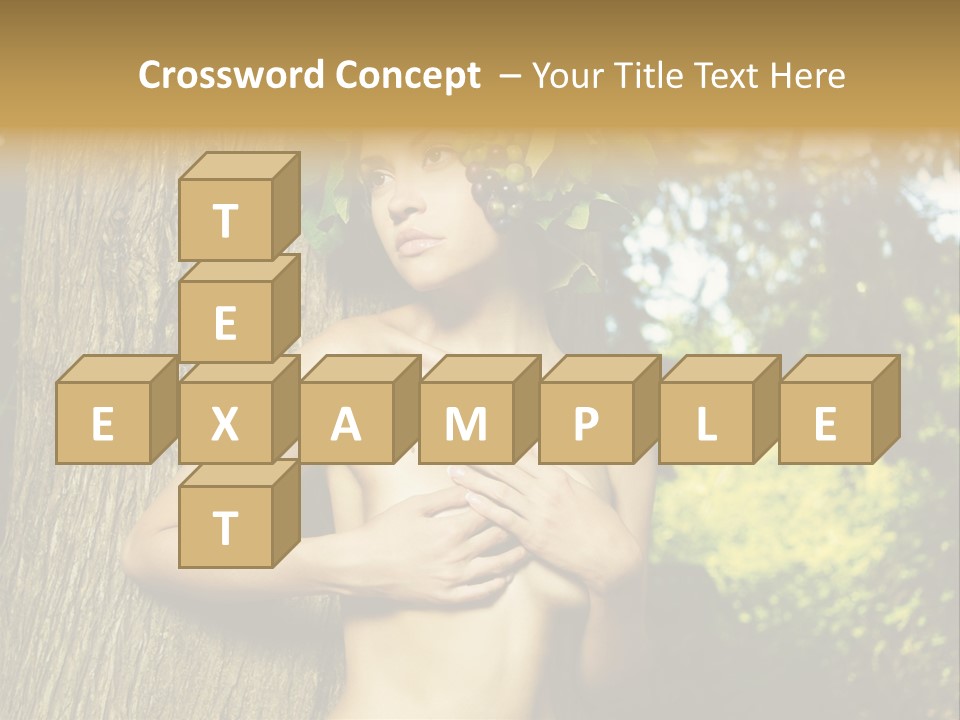 Goddess Face Portrait PowerPoint Template