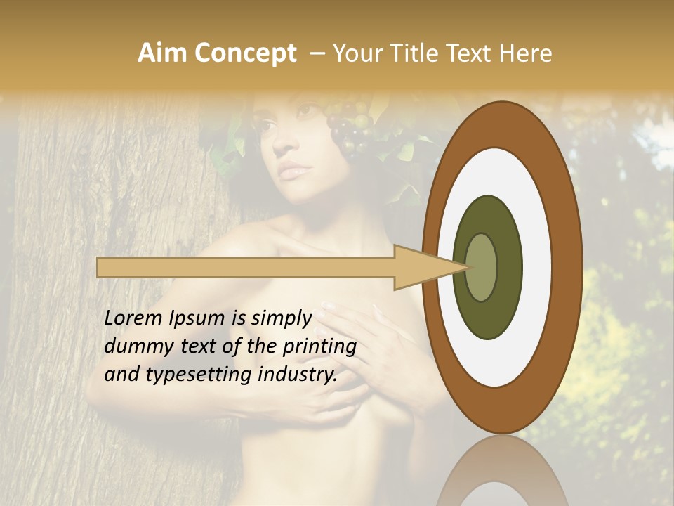 Goddess Face Portrait PowerPoint Template