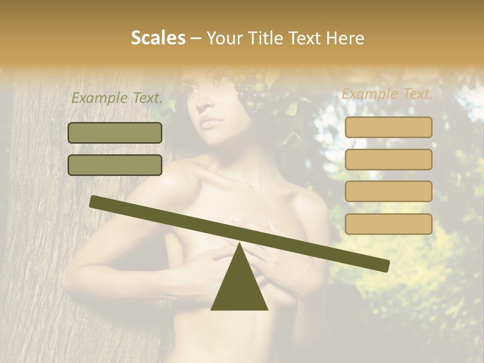 Goddess Face Portrait PowerPoint Template