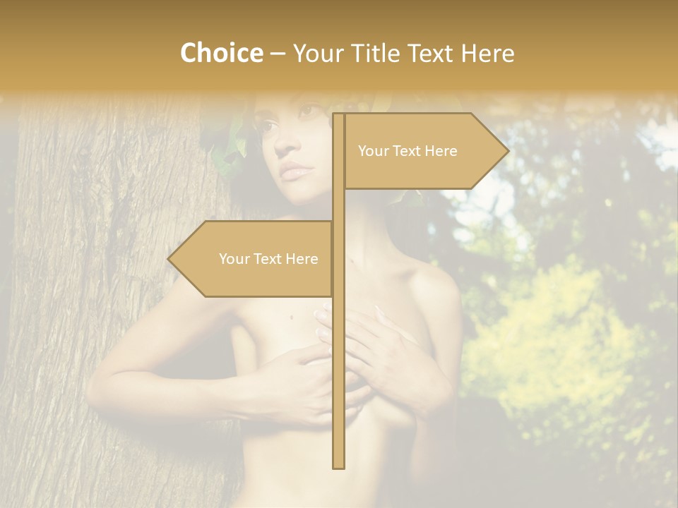 Goddess Face Portrait PowerPoint Template