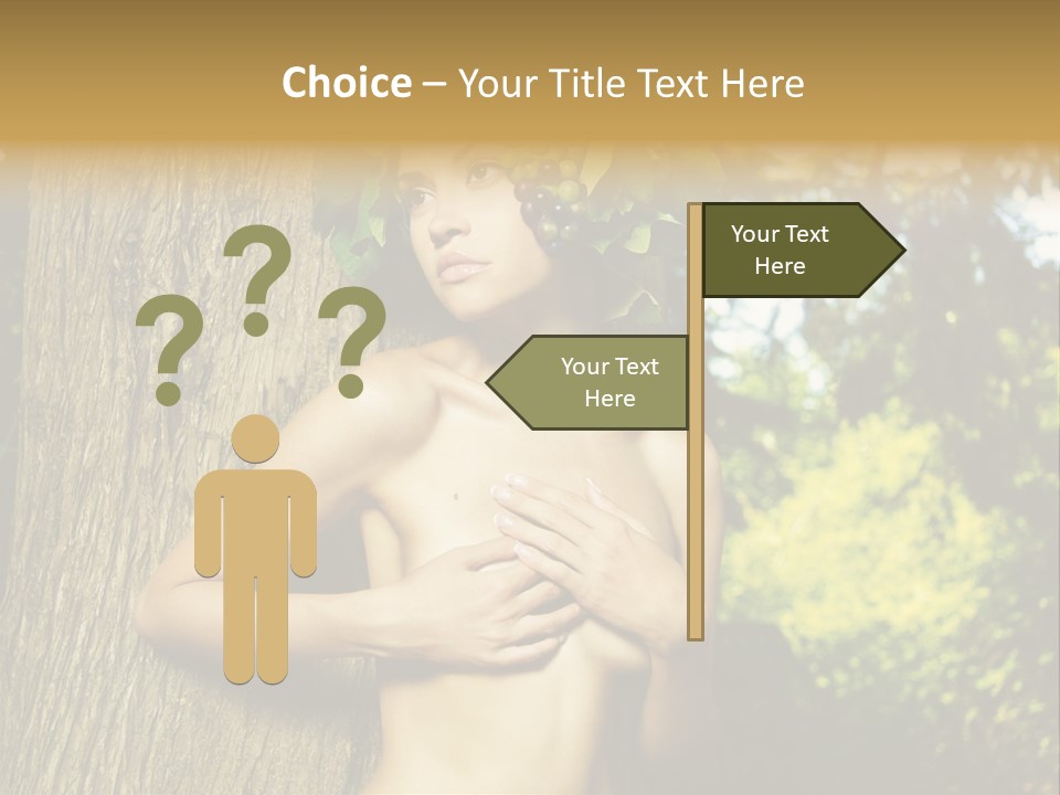 Goddess Face Portrait PowerPoint Template