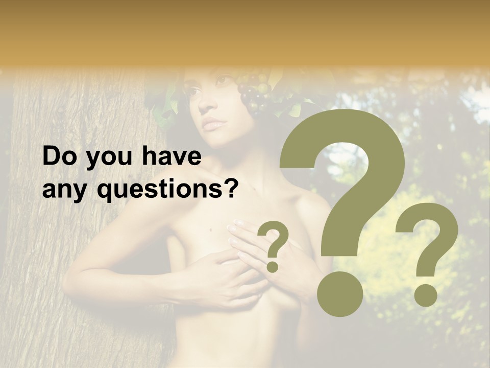 Goddess Face Portrait PowerPoint Template