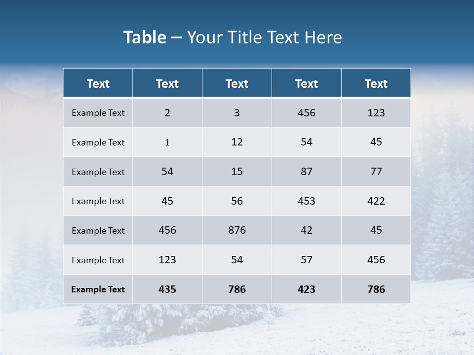Winter Cold Season PowerPoint Template