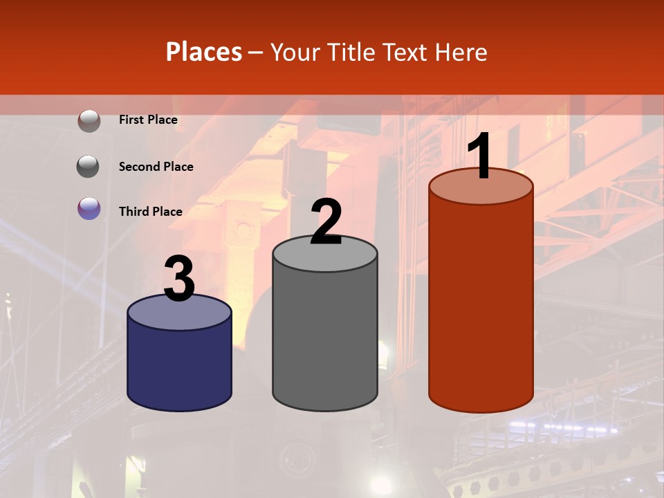 Factory Iron Furnace PowerPoint Template