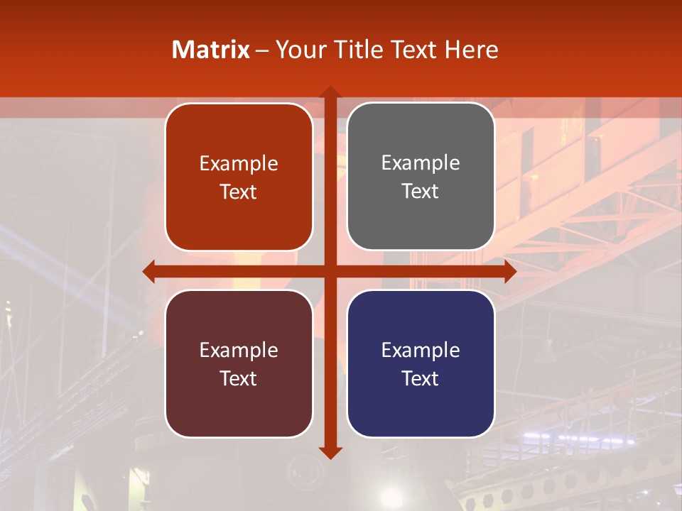Factory Iron Furnace PowerPoint Template