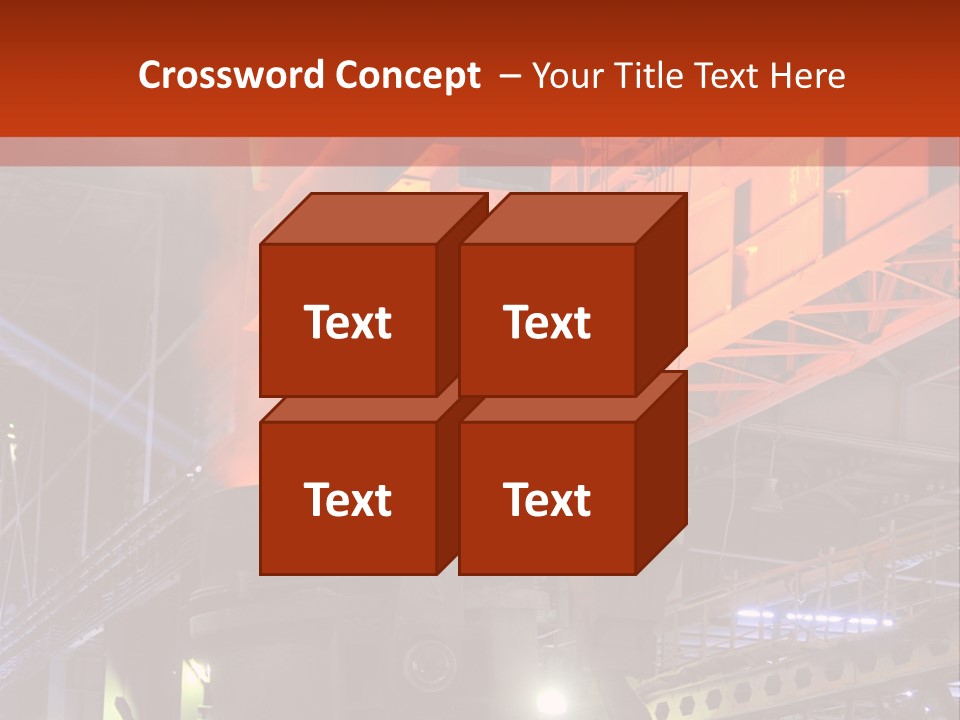 Factory Iron Furnace PowerPoint Template