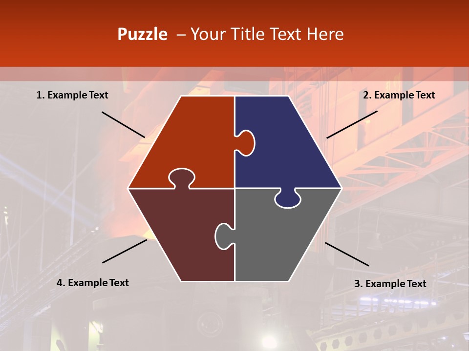 Factory Iron Furnace PowerPoint Template