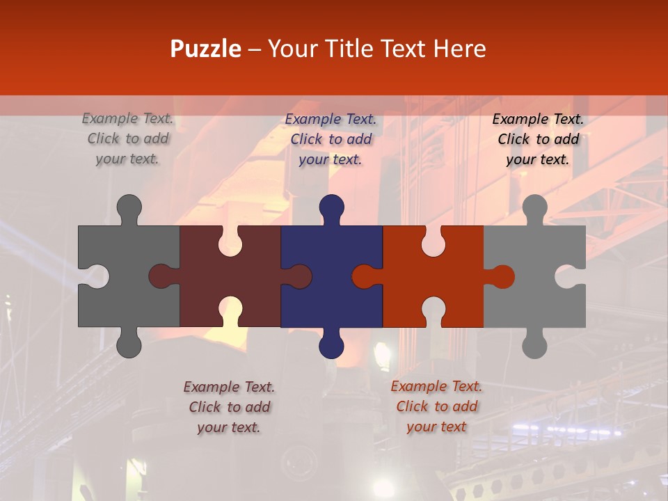 Factory Iron Furnace PowerPoint Template