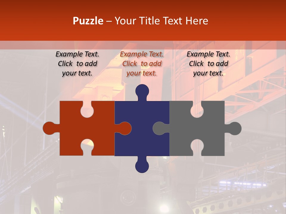 Factory Iron Furnace PowerPoint Template