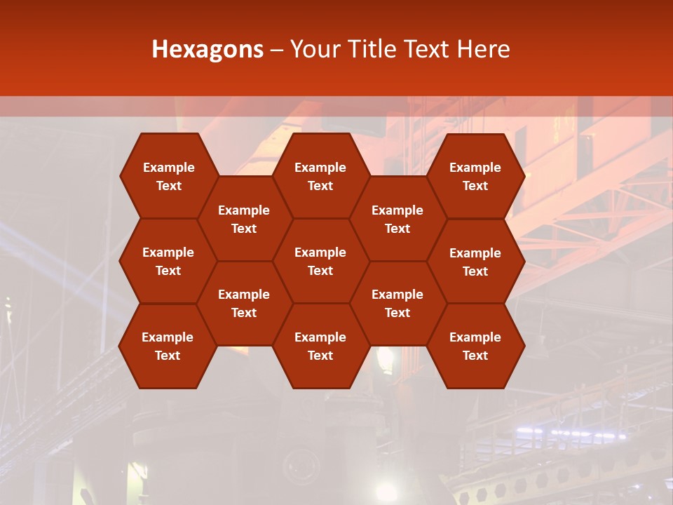 Factory Iron Furnace PowerPoint Template