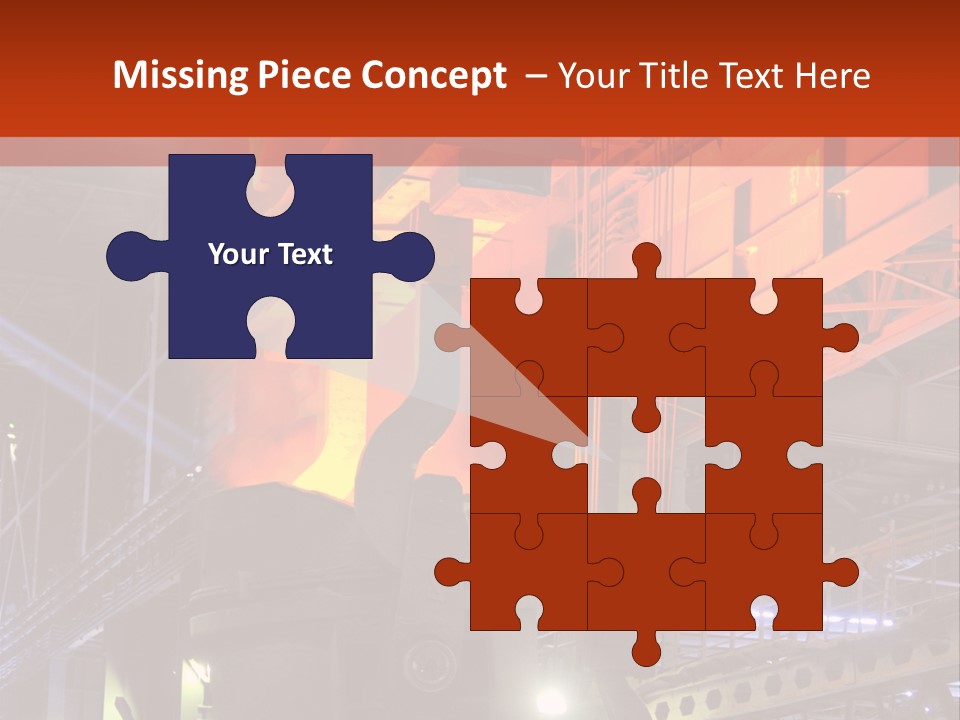 Factory Iron Furnace PowerPoint Template
