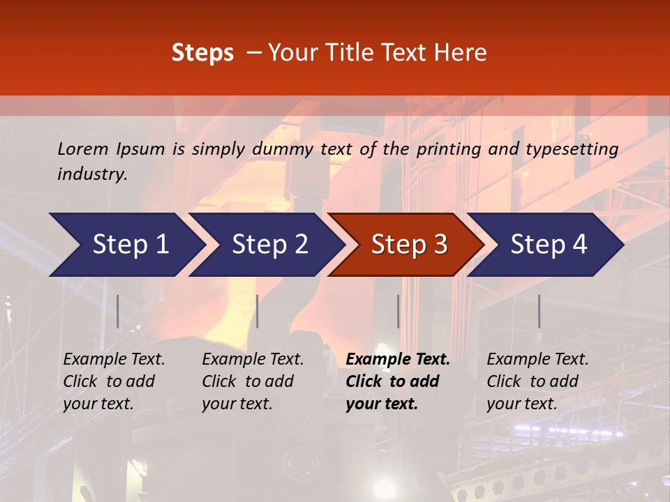 Factory Iron Furnace PowerPoint Template