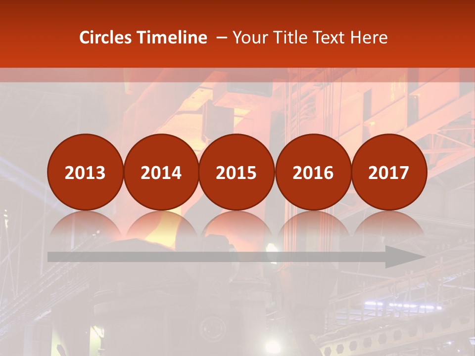 Factory Iron Furnace PowerPoint Template