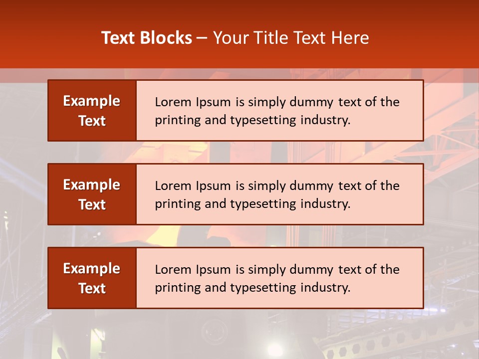 Factory Iron Furnace PowerPoint Template
