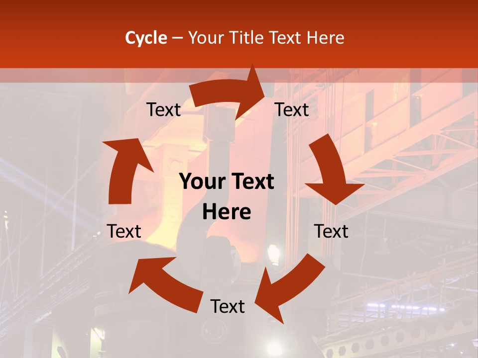Factory Iron Furnace PowerPoint Template